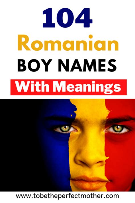 romanian names for boys